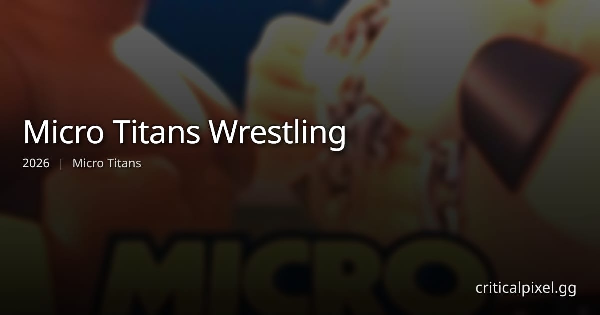 Micro Titans Wrestling - Reviews & PC Benchmarks | CriticalPixel ...